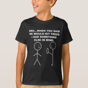 T-shirt Bâtonnet de Disc Golf Drôle Fumeur de Weed