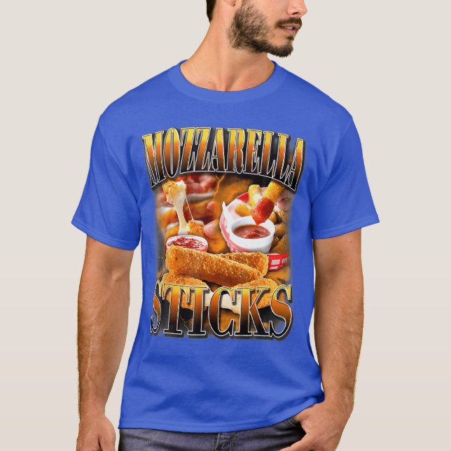 T-shirt Bâtonnets de fromage Mozzarella CD de rap bootleg  (Devant)