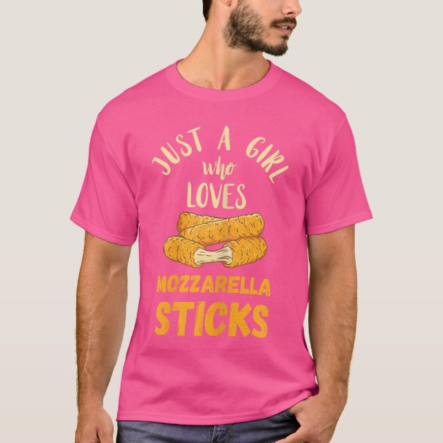 T-shirt Bâtonnets de Mozzarella Juste Une Fille Bâtonnets  (Devant)