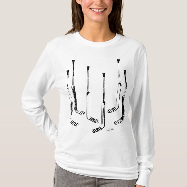 T-shirt Bâtons de gardien Hockey (Devant)