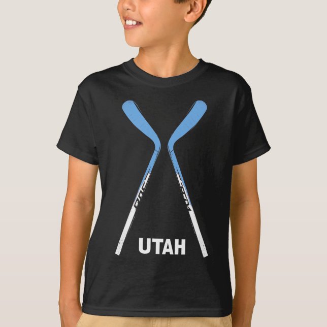 T-shirt Bâtons de hockey de l'Utah  (Devant)