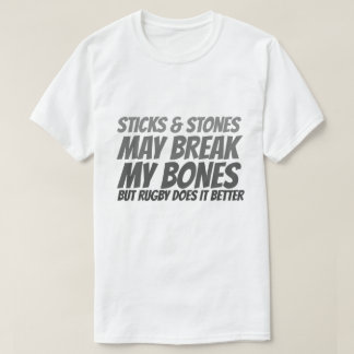 T-shirt Bâtons et pierres de rugby