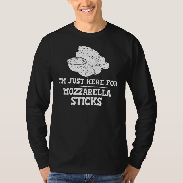 T-shirt Bâtons Mozzarella Bâton Fromage Pain (Devant)