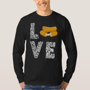 T-shirt Bâtons Mozzarella Leopard Love Baguettes au fromag