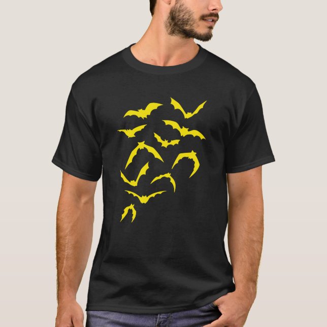T-shirt Bats comiques d'horreur vintage (Devant)