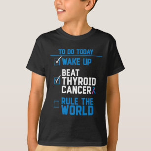 T-shirt Bats le cancer de la thyroïde, règne sur le monde