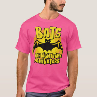 T-shirt Bats les Pollinisateurs nocturnes avec lune pour B