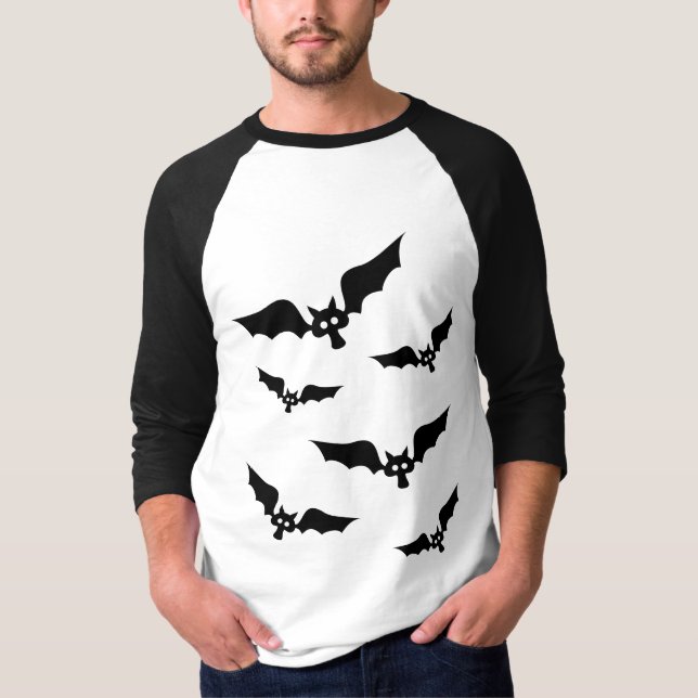T-shirt Batshrooms Raglan (Devant)