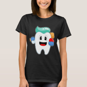 T-shirt Batte de cricket de dents