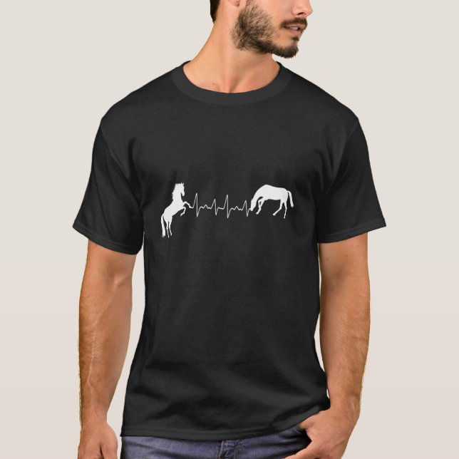 T-shirt Battement de coeur de cheval (Devant)