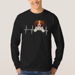 T-shirt Battement de coeur de chien pour Nederlandse Kooik