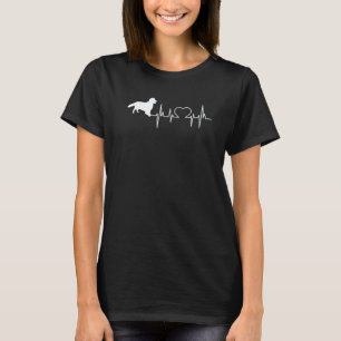 T-shirt Battement de coeur de chien Retriever doré