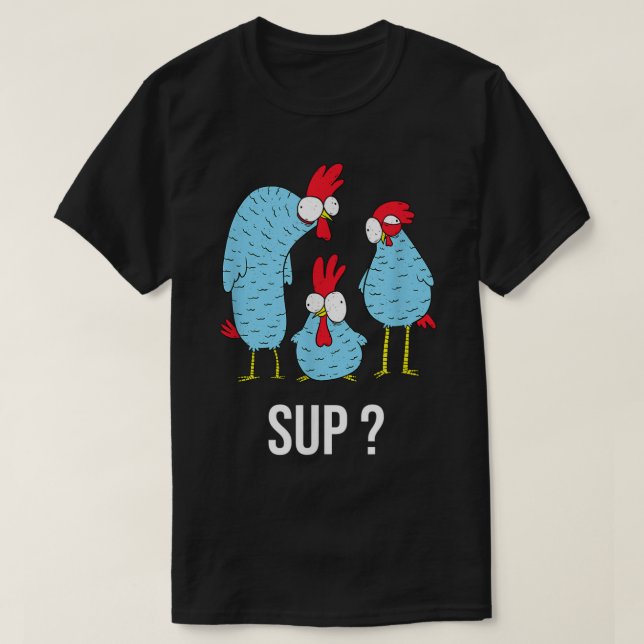 T-Shirt Battement de coeur de poulet  (Design devant)