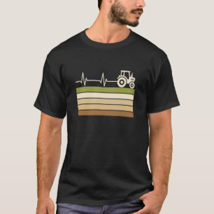 T-shirt Battement de coeur de tracteur Amoureux des enfant