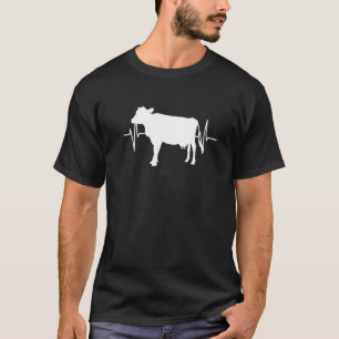 T-shirt Battement de coeur de vache Bovins Vaches Show