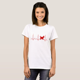 T-shirt Battement de coeur de Yorkshire Terrier