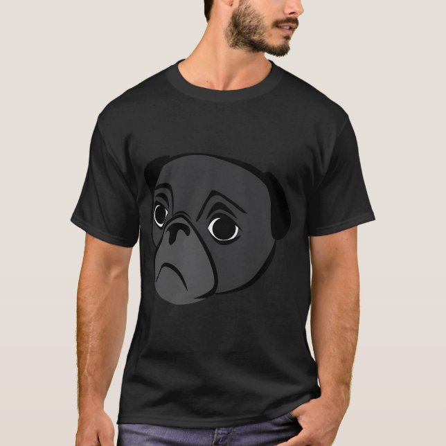 T-shirt Battements de coeur de Pug (Devant)
