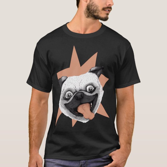 T-shirt battements de coeur spitz (Devant)
