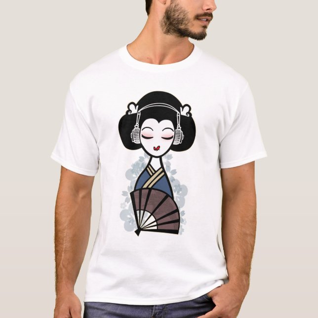 T-shirt battements de geisha (lumière) (Devant)