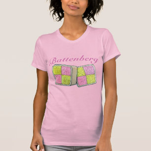T-shirt Battenberg Marzipan Boulangerie de gâteau aux épon