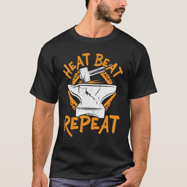 T-shirt Batterie à chaleur Répétition Metalsmith Forge For (Devant)