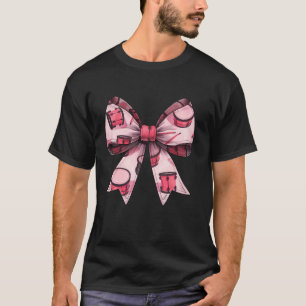 T-shirt Batterie à tambour Coquette Bow Maman Motif Ruban 