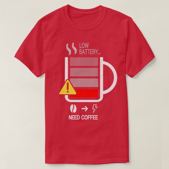 T-shirt Batterie café (Design devant)