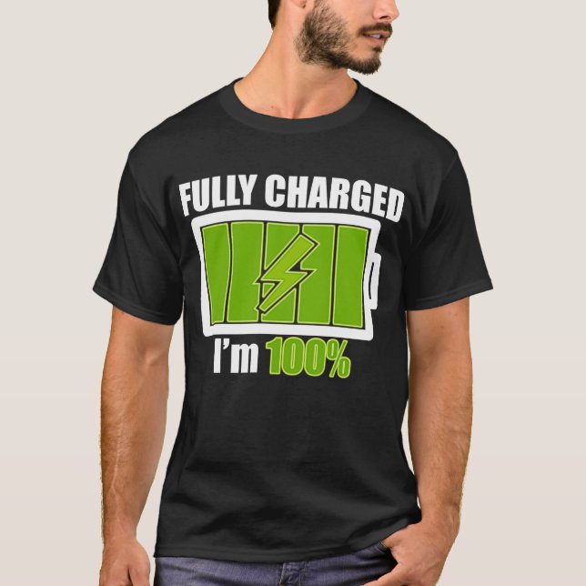 T-SHIRT BATTERIE_CHARGÉE (Devant)