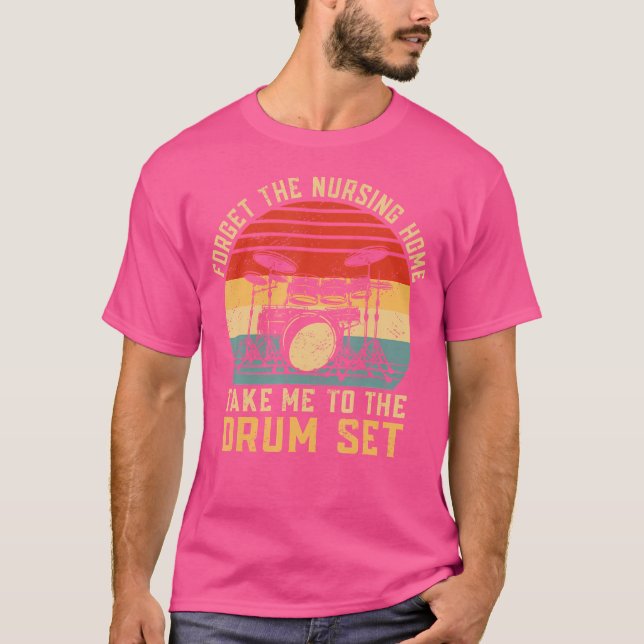 T-shirt Batterie de basse Marchin Funny Batteur de basse (Devant)