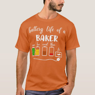 T-shirt Batterie de cuisson amusante Vie d'un boulanger