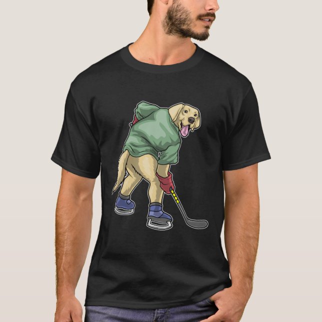 T-shirt Batterie de hockey sur glace Labrador (Devant)