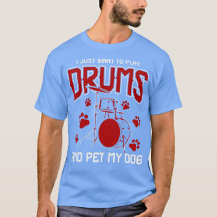 T-shirt Batterie de tambours pour chien de compagnie Batte