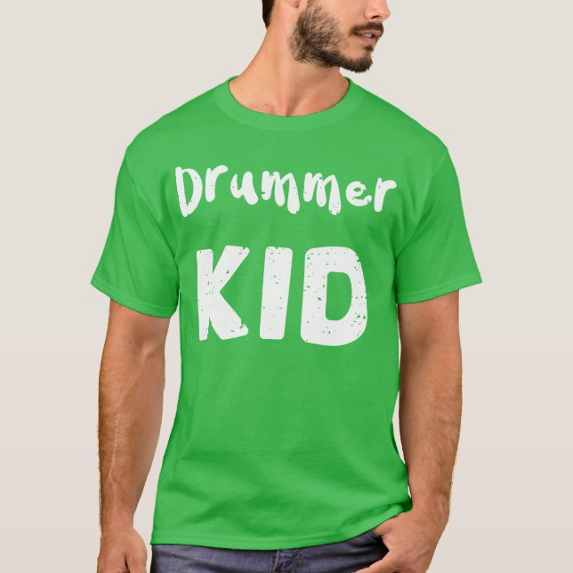 T-shirt Batterie Drummer Kid (Devant)
