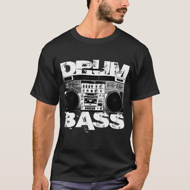 T-shirt batterie et basse (Devant)