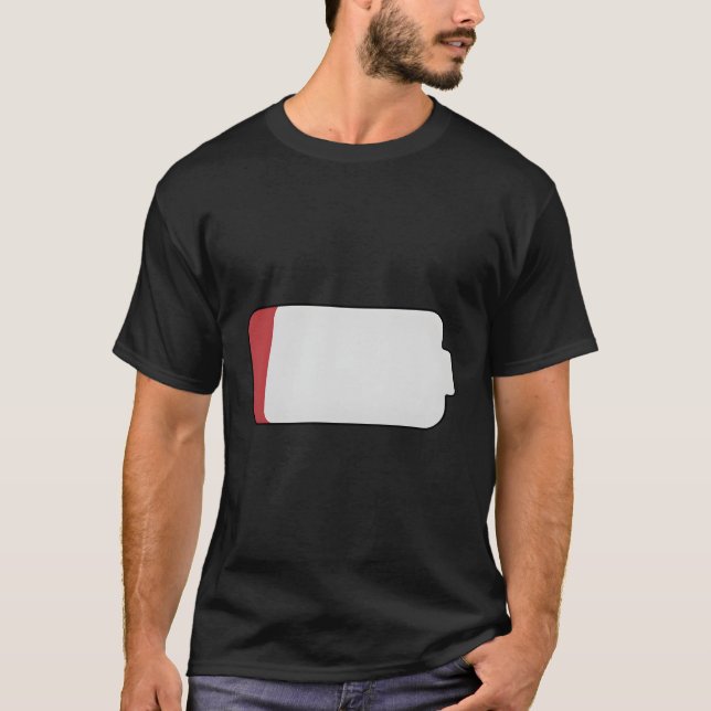 T-shirt Batterie Faible De Lilith La Chouette (Devant)