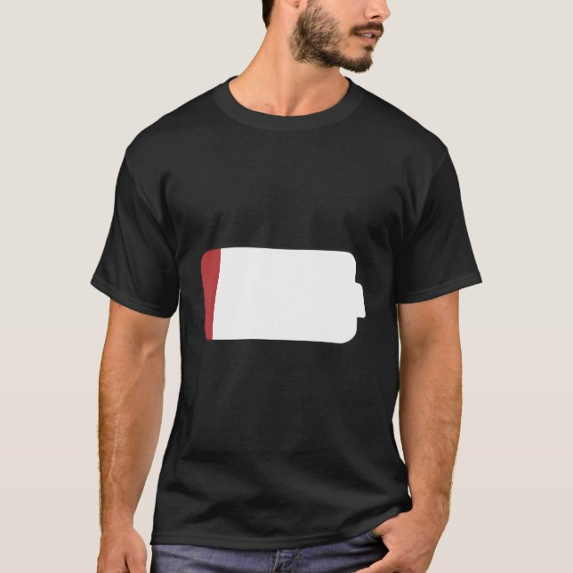 T-shirt Batterie Faible De Lilith La Chouette (Devant)