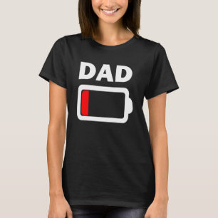 T-shirt Batterie familiale Faible Batterie Papa