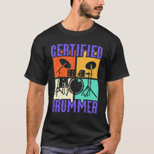 T-shirt Batterie Heavy Metal Punk Rock & Roll Dr Certifié