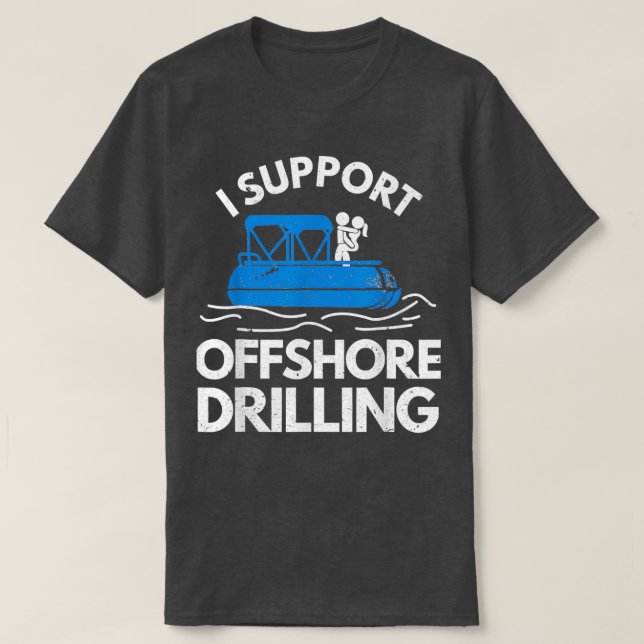 T-shirt Batterie I Soutien Au Forage Offshore (Design devant)
