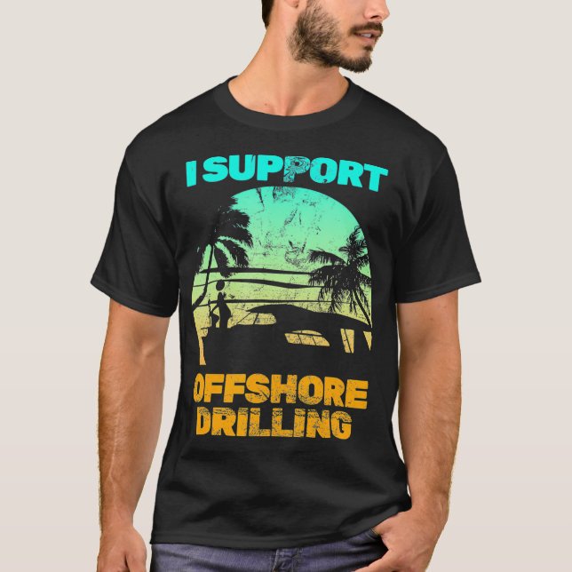 T-shirt Batterie I Soutien au forage offshore (3) (Devant)