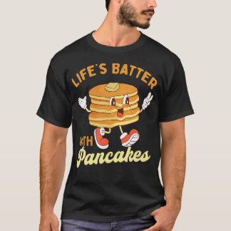 T-shirt Batterie Lifes Avec Pancakes - Pancake Lover Flapj