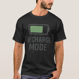 T-Shirt Batterie Mode Recharge – Conception Techno