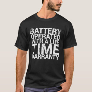 T-shirt Batterie Opérée Avec Garantie De Durée De Vie Pour