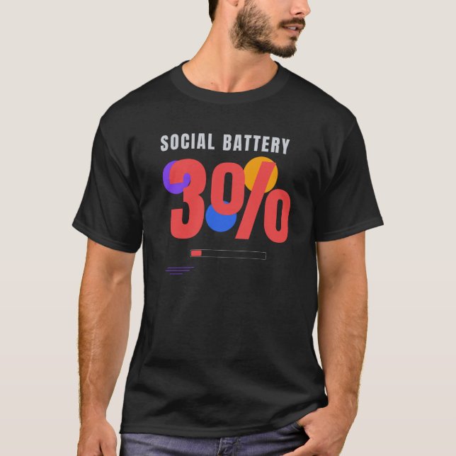 T-shirt Batterie sociale 3% – Conception technologique drô (Devant)