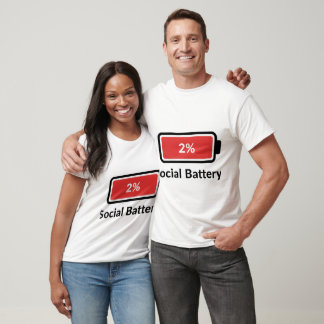 T-shirt Batterie sociale à 2%