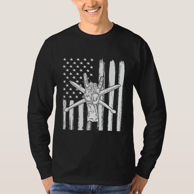 T-shirt Batterie tambour tambour tambour batteur (Devant)