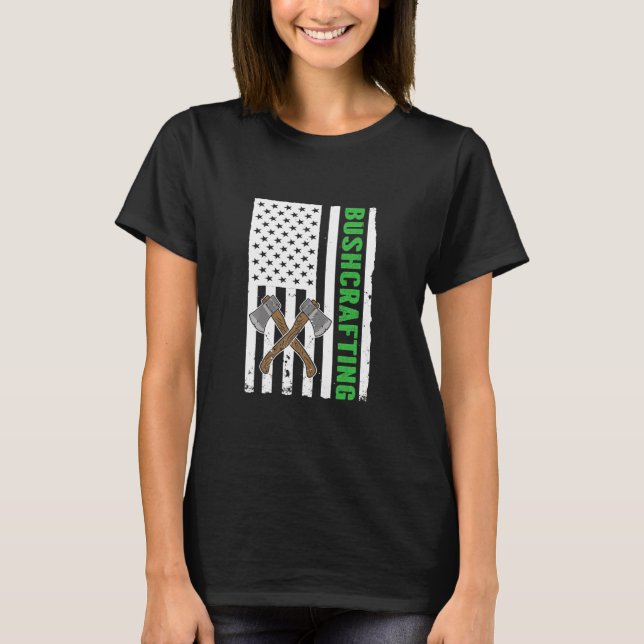 T-shirt Batterie Usa Drapeau Survie (Devant)