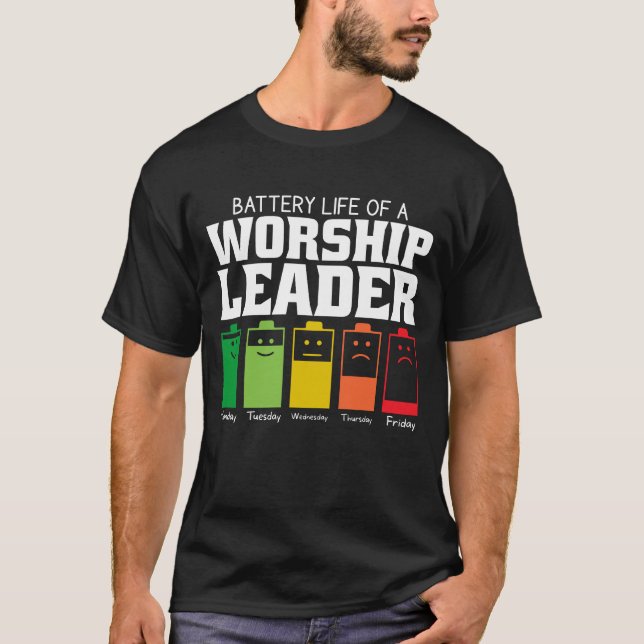 T-shirt Batterie Vie D'Un Chef De Culte (Devant)