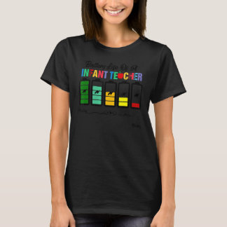 T-shirt Batterie Vie d'un enseignant nourrisson FTGIF