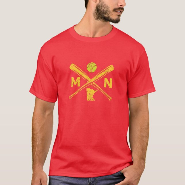 T-shirt Battes de softball du Minnesota (Devant)
